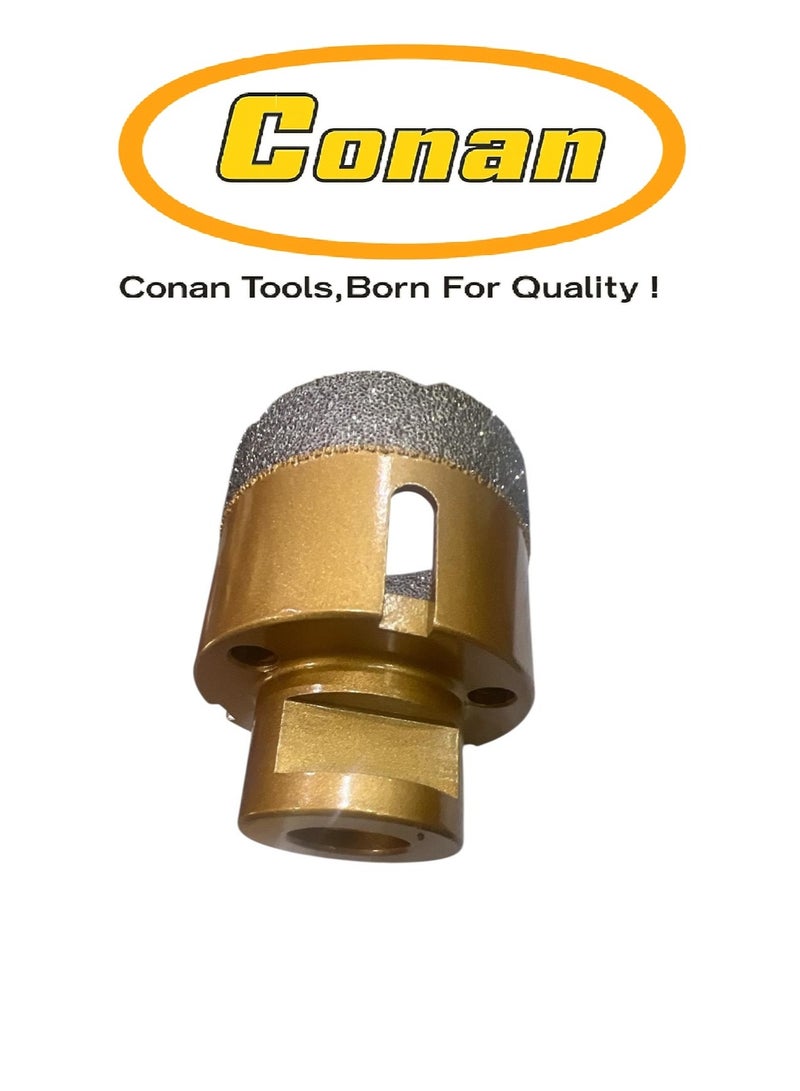 Conan 1 PC Conan Diamond Hole Saw for Drilling Marble, Tile, Granite & Glass – 50mm – Model COBD50 – Length 60mm - Image 2
